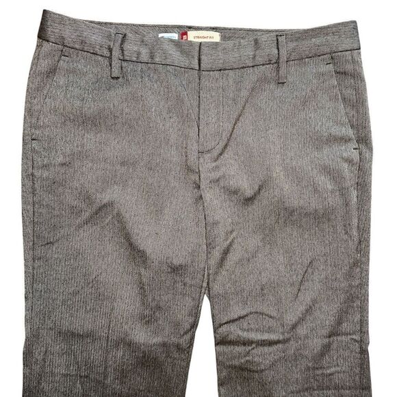 GAP Stretch Straight Fit Trouser Pant Slacks Brown Grey size 10 - Picture 5 of 5